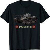 สงครามโลกครั้งที่2ถังเยอรมัน Panzer 3 WW2ของขวัญชายเสื้อยืดฤดูร้อน Casual ฝ้าย TShirt Hip Hop เสื้อ Harajuku streetwear