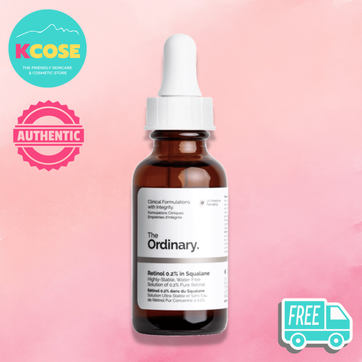 THE ORDINARY Retinol 0.2 in Squalane 30ml Low strength retinol to