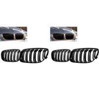 2 Pair Car Front Grille Gloss Black Inlet Grille for BMW E90 LCI 3-Series Sedan/Wagon 2009 - 2011