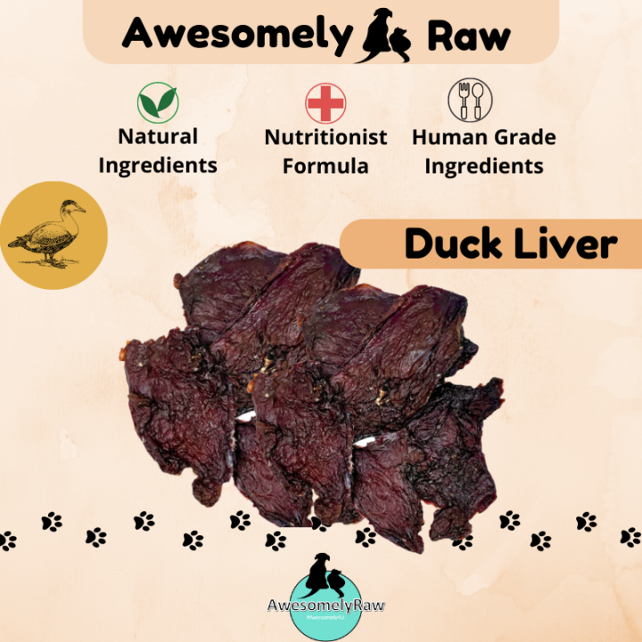Dehydrated Duck Liver Air Dried Duck Liver Dog Snack Treats 狗零食 风干鸭肝