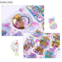 ?ZONGLONG? 1ชิ้นสติกเกอร์3D การ์ตูนน่ารักแวววาวสติกเกอร์อัลบัมภาพแล็ปท็อปโทรศัพท์มือถือรูปลอกของขวัญสำหรับเด็ก