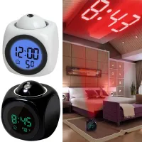 【YF】▣♘℗  Digital Alarm Projector Weather Temperature Desk Date Display Projection USB Charger Timer