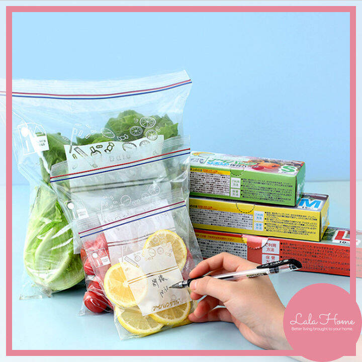 Food Freezer Zip Lock Food Bag Transparent Resealable Storage Zipper ...