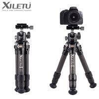 XILETU หัวบอลถอดได้หมุนได้360 °,ขาตั้งกล้องสามขาไฟเบอร์คาร์บอนน้ำหนักเบาขาตตั้งเดสก์ท็อปสำหรับกล้องดิจิตอล DSLRS