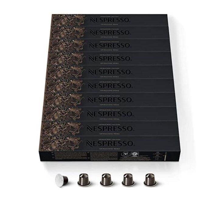 Nespresso Ispirazione Roma Ground Coffee Capsule เนสเพรสโซ โรม่า แคปซูล