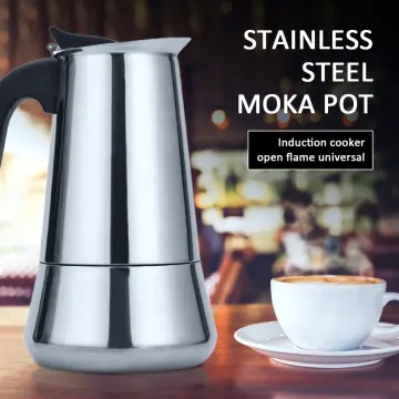 DMWD Hot Sale 2/4/6/9 Cups Stainless Steel Moka Espresso Latte