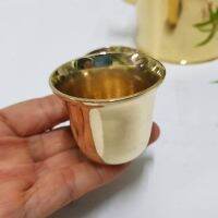 Brass Byfa F1134 ถ้วยชาทรงกระบอก ทองเหบืองแท้ เบอร์1 ขนาด4*5 cm.