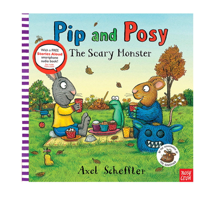 original-english-pip-and-posy-posey-and-pip-the-scary-monster-axel-scheffler-childrens-picture-story-book-comic-book