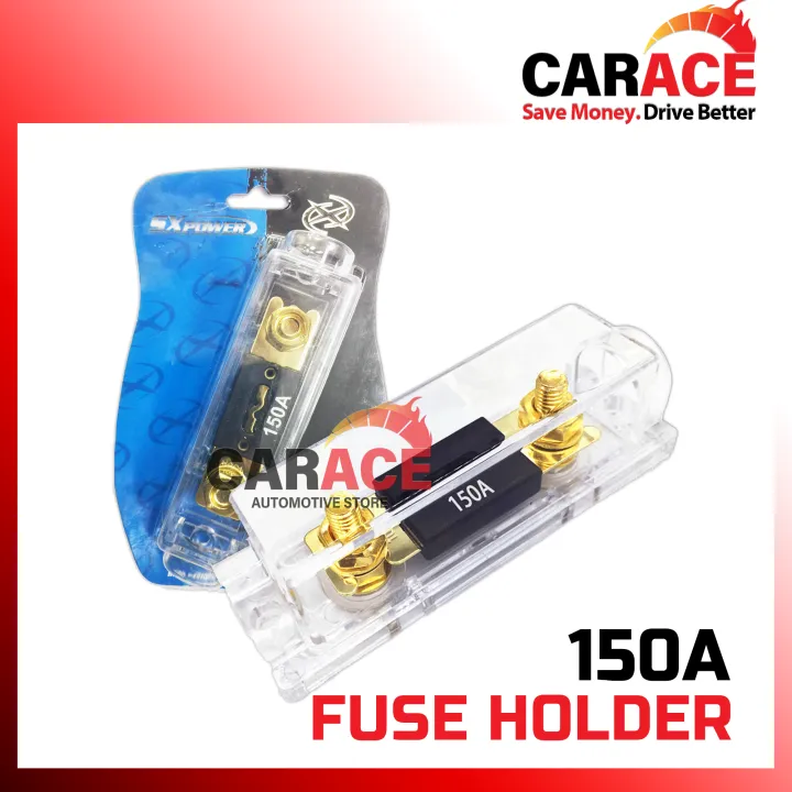 FUSE HOLDER 60A 100A 150A 200A Gold Plated Fuse Holder Car Audio
