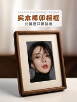 [Fast delivery]High-end Solid wood photo frame display table printing and washing photos to make custom black walnut wooden picture frame 6 7 8 10 inches high-end