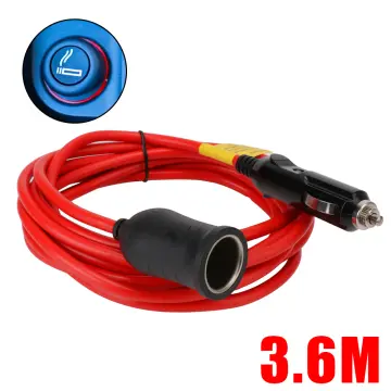 LASGU 3M 10FT 12V24V Car Lighter Extension 16AWG Heavy Duty Power Cord cable  with Lighter Socket