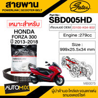 สายพาน HONDA FORZA 300 POWERLINK SCOOTER BELT สายพานมอเตอร์ไซค์ อะไหล่มอไซค์ อะไหล่แต่ง มอเตอร์ไซค์ MB0075