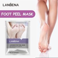 【CW】 LANBENA Foot Scrub Mask Peeling For Legs Spa Feet Exfoliating Pedicure Care Anti Crack Heels Inserts Remove Dead Skin