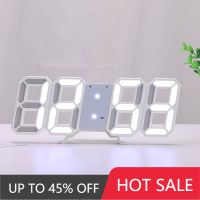 3D LED Digital Clock for Living Room DecorDigital Wall Clock LED Numeral Home Clock with Dimmer Luminous Clock