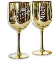 Moët &amp; Chandon Champagne Goblet Glass Party Cup อะคริลิคแก้วไวน์น้ำผลไม้เครื่องดื่มแชมเปญ Stemware