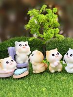 ❀❀ naughty kitten blind box play house toy cartoon simulation doll animal model micro