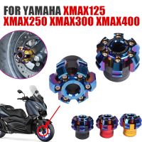 ยามาฮ่า XMAX300 XMAX-300 XMAX250 X-MAX 125 400อุปกรณ์เสริมรถจักรยานยนต์ฝาครอบปลอกหุ้มเพลาตะเกียบหน้าตัวเลื่อนถ้วย