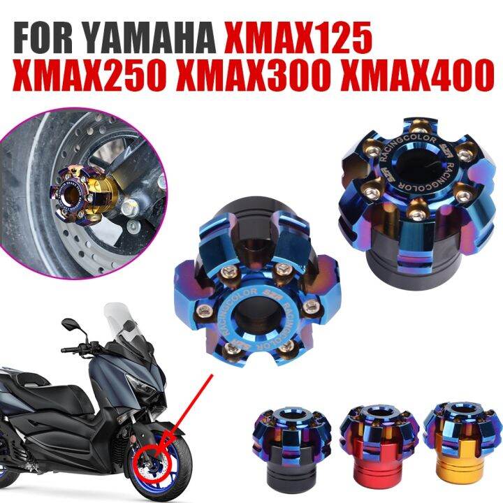 ยามาฮ่า-xmax300-xmax-300-xmax250-x-max-125-400อุปกรณ์เสริมรถจักรยานยนต์ฝาครอบปลอกหุ้มเพลาตะเกียบหน้าตัวเลื่อนถ้วย