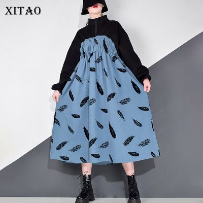XITAO Dress   Women Casual Print Dress