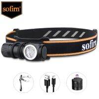 Sofirn HS10 USB C Rechargeable Mini 16340 Headlamp 1100lm LH351D 90CRI Angle Flashlight TIR Optics with Magnet Tail 2 Groups