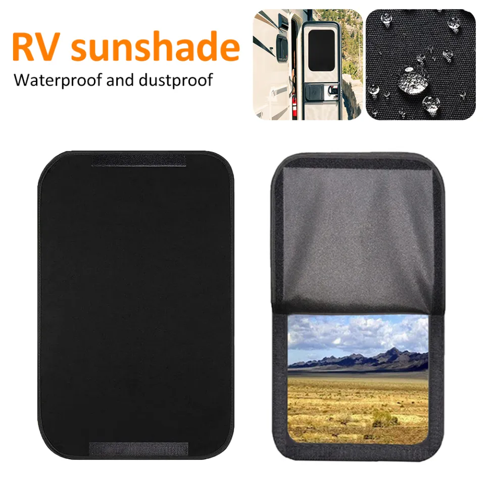 FUVOYA【Ready Stock】16x25inch RV Door Window Shade Cover Car Sunshade  Windshield Shower Blackout Cover UV Protection For Travel Camper Motorhome