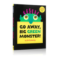 Pre sale of English original go away big green monster hardcover Liao Caixing book list imagination cultivation go away big green monster children enlightenment children puzzle mask hole book