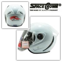 SQA หมวกกันน็อค หมวกกันน็อค spacecrown รุ่น Phoenix5 สีขาว หมวกนิรภัย