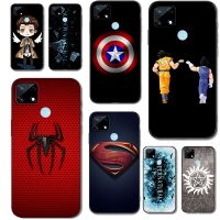 Luxury Case For realme C25 C25S Case Back Phone Cover Protective Soft Silicone Black Tpu Brand Logo