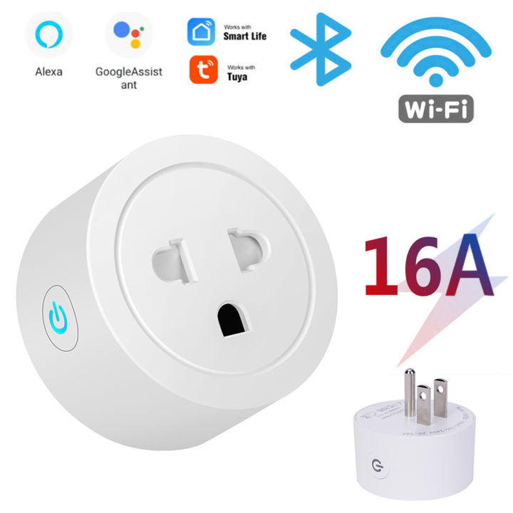 100-240VAC Residential 16A EU Tuya WIFI Plug Infrared Remote