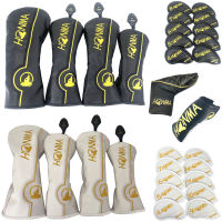 Honma Golf Club #1 #3 #5 Wood Headcovers Driver Fairway Woods Cover PU Leather Head Covers Set Protector Golf Accessories