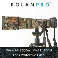 ROLANPRO อุปกรณ์ป้องกันเลนส์กันน้ำสำหรับ Nikon AF-S 500มม. F/ 4E FL ED เลนส์ VR อำพรางเลนส์ที่บังฝนฝาครอบเลนส์เคสโทรศัพท์กันกระแทก