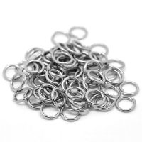 100-200Pcs Open Stainless Steel Metal Circle DIY ​Keychain Loops Split Jump Rings Connectors Findings Jewelry Accessories