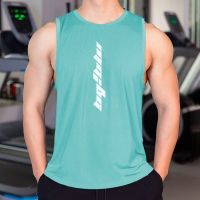 Male fitness clothes loose tank top coat quick-drying sleeveless T-shirt fitness sports training of basketball vests rolled iron