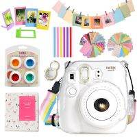 สำหรับ Fujifilm Instax Mini 9 Mini 8โปร่งใสลายกล้องถ่ายรูปเคสป้องกันโทรศัพท์เต็มรูปแบบ + 64กระเป๋าอัลบั้ม + อุปกรณ์10 In 1