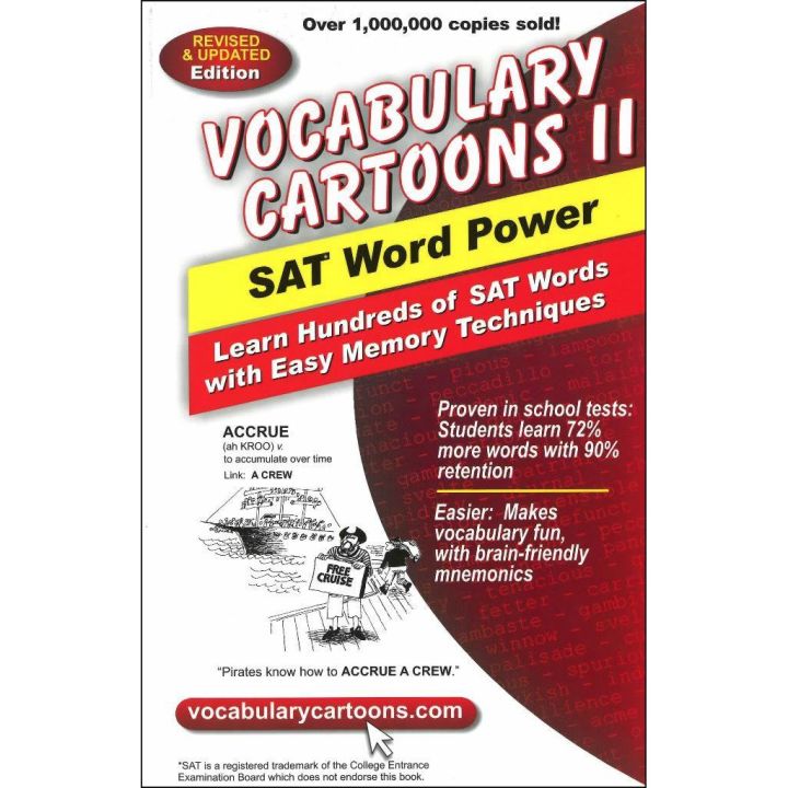 Be Yourself Vocabulary Cartoons II : SAT Word Power : Learn Hundreds of SAT Words Fast with Easy Memory Techniques หนังสือมือ1(ใหม่)