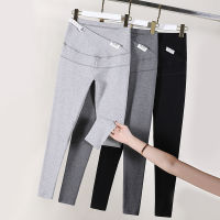 8832# 95 Cotton Across V Low Waist Belly Maternity Skinny Legging Adjustable Pants Clothes for Women Spring Pregnancy