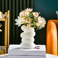 Hot Selling Plastic Spiral Vase With Nordic Style Creative Flower Arrangement Container Decoration Dry And Wet Flower Vase