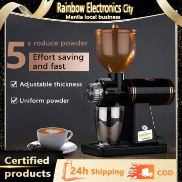 Commercial Coffee Grinder Electric Automatic Burr Mill Espresso Bean  Grinding Home 100W 