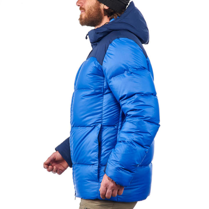 พร้อมส่ง-เสื้อแจ็คเก็ตดาวน์ใส่เทรคกิ้งบนภูเขา-mens-mountain-trekking-down-jacket-trek-900-18-c-blue