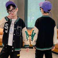 ZZOOI Spring Autumn Kids Baseball  for Students Boys Korean Jackets Teenage Causal Bomber Childrens School Uniform Top 5-15 Years