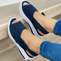 ผู้หญิงรองเท้าแตะ Wedges 2023ใหม่ผู้หญิงฤดูร้อนรองเท้าแตะแพลตฟอร์ม Peep Toe Sandalias Mujer Comfort รองเท้าผู้หญิงฤดูร้อน Footwear