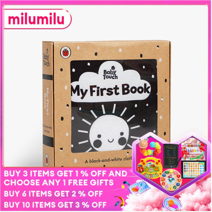 milu Original English Touch Book ：： Baby Touch My First Book a black