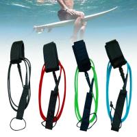 6ฟุต5.5มม. กระดานโต้คลื่นเท้าเชือกความปลอดภัย TPU ไนลอนสแตนเลส Surf Leash Stand Up Paddle Board Paddle Gonflable Wakeboard