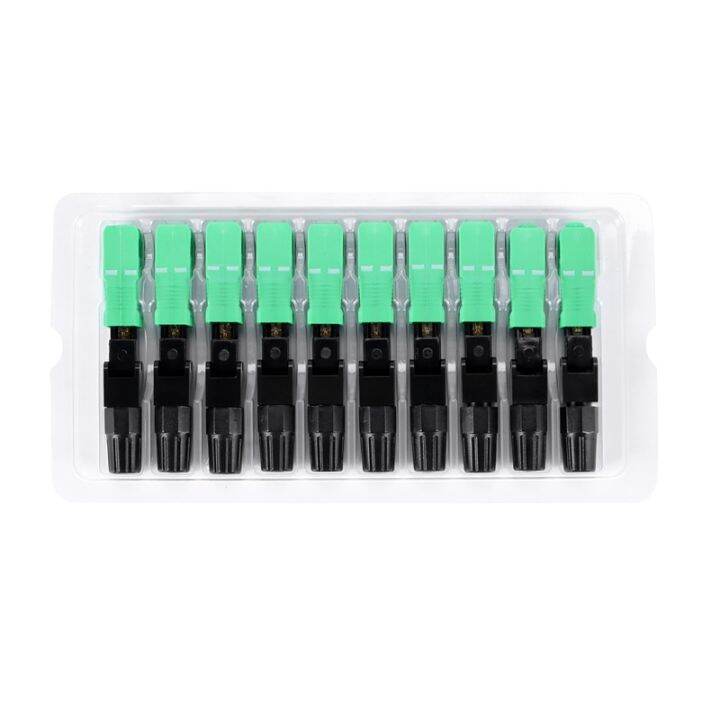 10Pcs Sc/Apc Fiber Optic Connector Embedded Single Mode Component Fiber ...