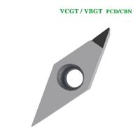 1PC VCGT110304 VCGT160404 VCGT160408 VBGT110302 VBGT160404 เม็ดมีดเพชร VCGT PCD CBN Blade CNC Lathe Cutter Turning Tools