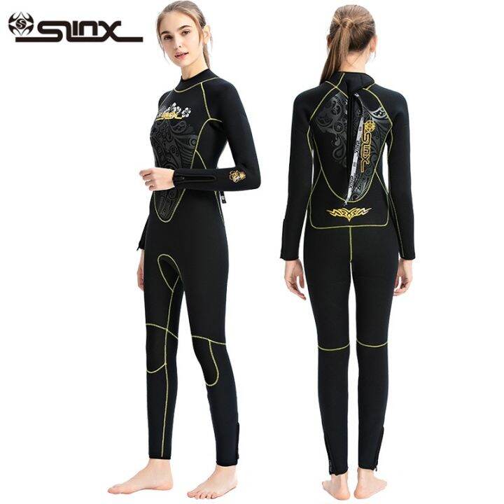 Wetsuit 5Mm Wetsuits Women Female Diving Suits Zipper Sleeve Neoprene
