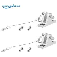 2X Boat Accessories Boat Bimini Top Deck Hinge with quick release Stainless Steel Pin and lanyard Marine Kayak Canoe Boat Cover Accessories