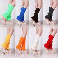 hotx【DT】 New Knitted Leg Warmer Socks Varity Styles Candy-colored Sleeves Durable Warmth Wool Knee-length