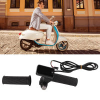 Twist Throttle Accelerator Anti Fall 1 Pair Throttle Grips with Cable Key Knock for Electric Bicycle