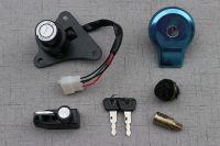 Scooter Key Ignition Switch Set Lock Fuel Gas Cap For Yamaha XV125 XV250 Virago 535